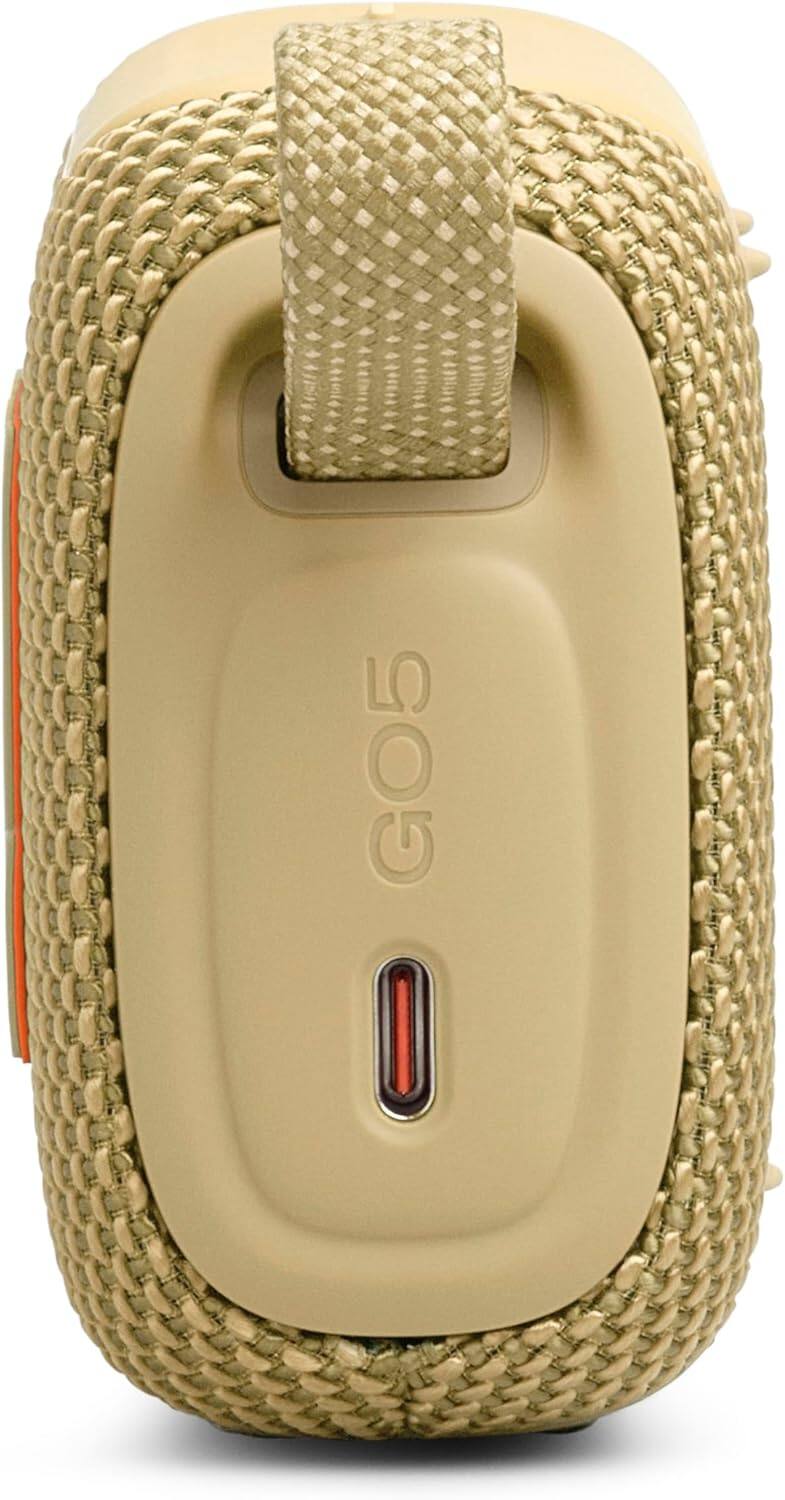 Alt View 1. JBL - Go 5 Portable Bluetooth Speaker Yellow - Yellow.
