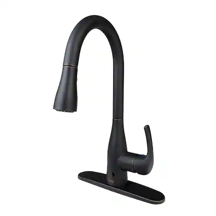Front. Bio Bidet - Flow Motion Activated Kitchen Faucet - Oil Rubbed Bronze - Oil Rubbed Bronze.