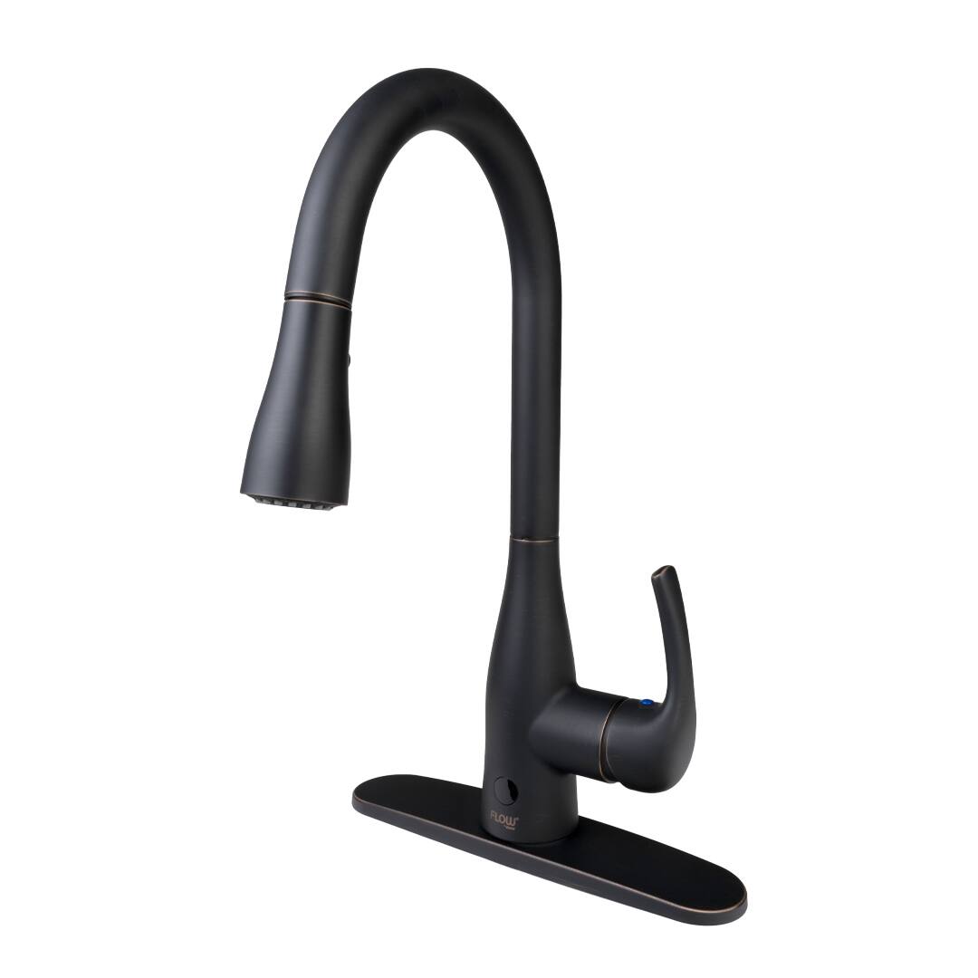 Front. Bio Bidet - Flow Motion Activated Kitchen Faucet - Oil Rubbed Bronze - Oil Rubbed Bronze.