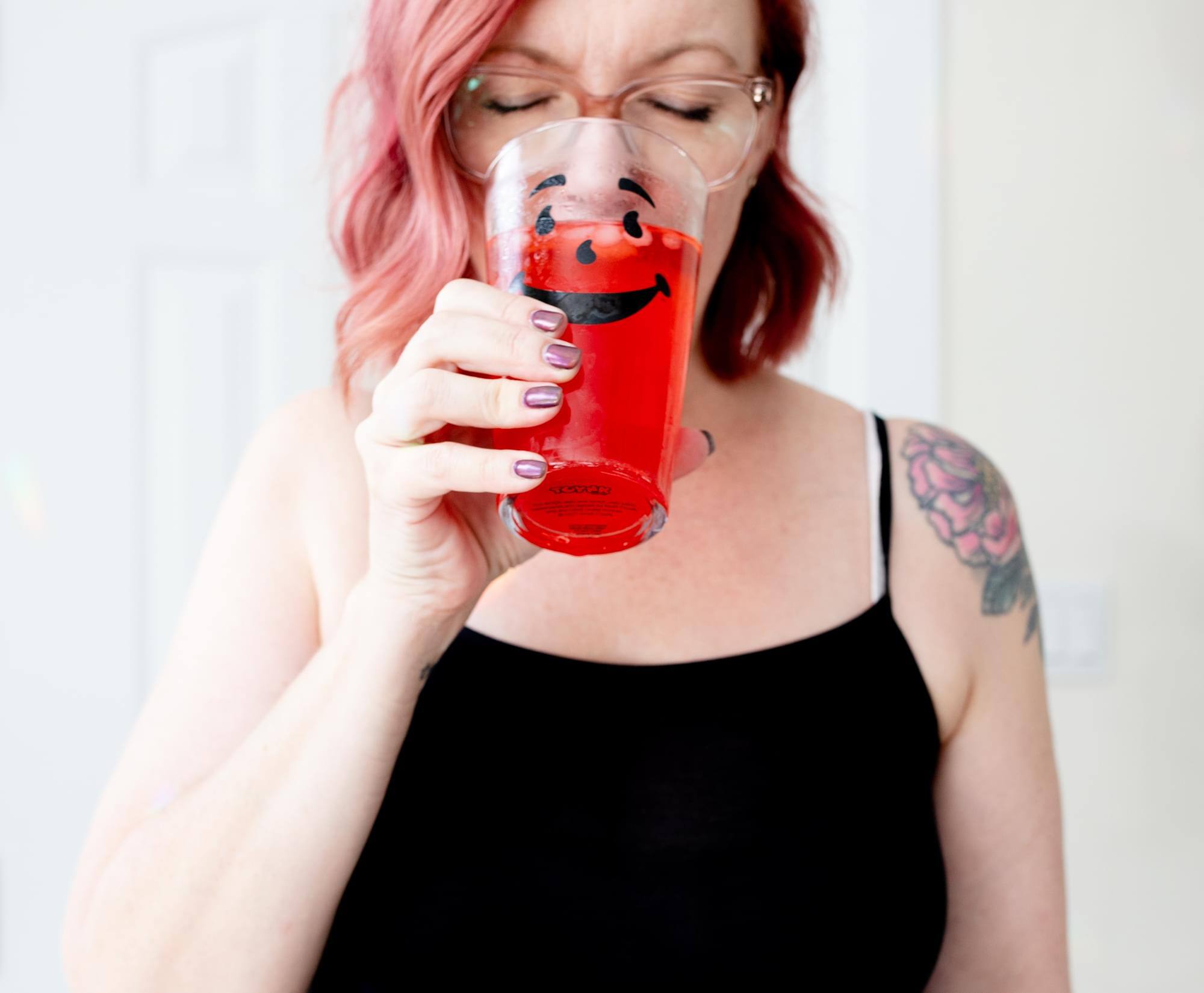 Alt View 2. Toynk - Kool-Aid Man 16-Ounce Pint Glasses | Set of 2 - Clear.