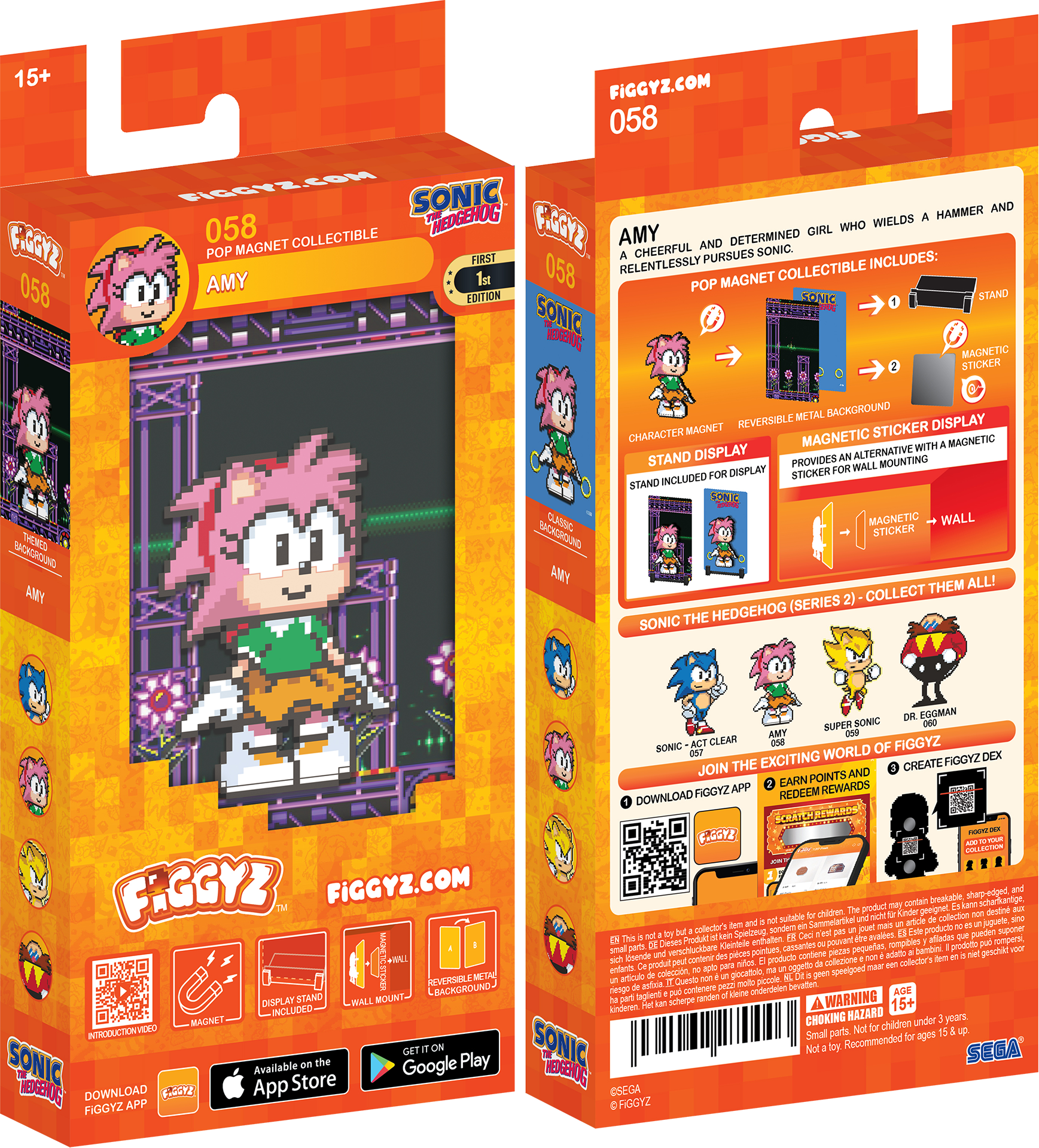 Figgyz Sonic the Hedgehog (Classic) Amy Blue FSNCAM01 - Best Buy