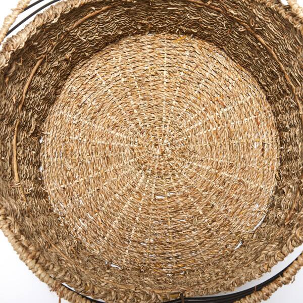 Alt View 3. Adore Decor - Adore Decor Shoshana Woven Basket, Set of 3, Natural - Natural.