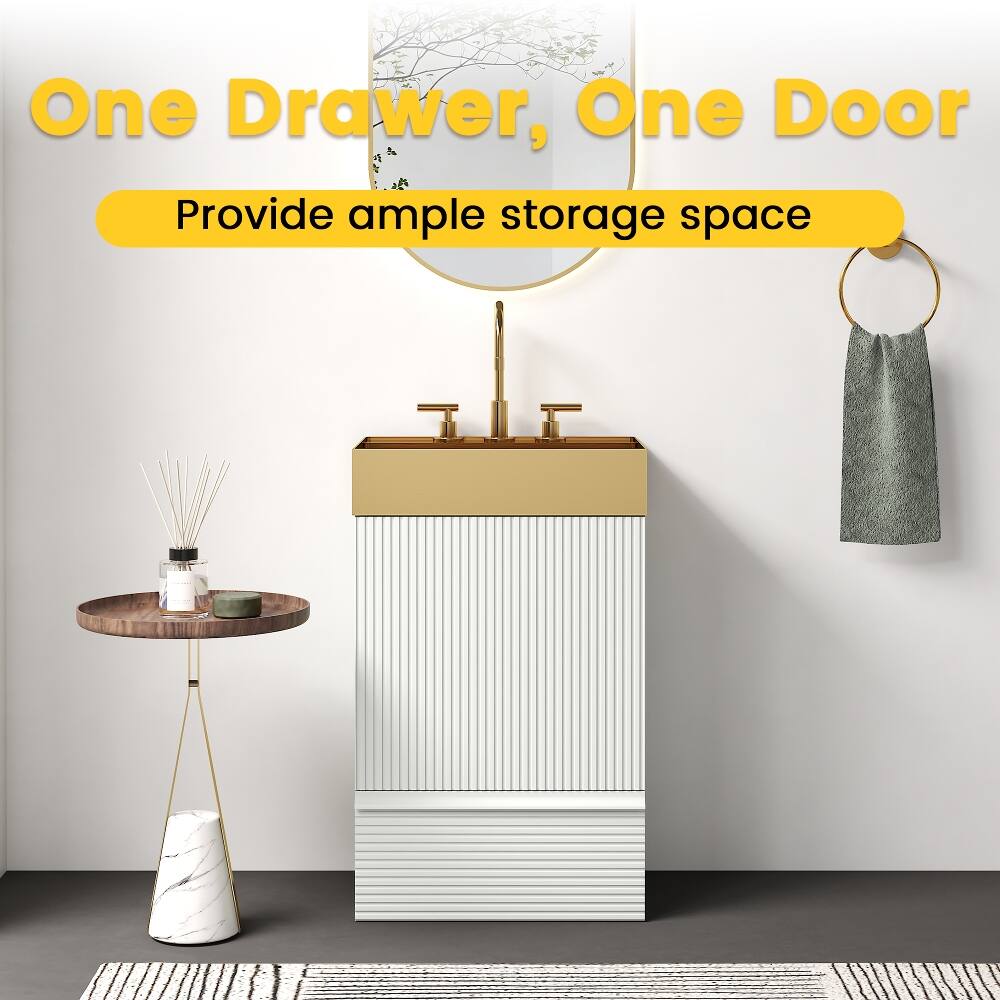 One Drawer, One Door  
Provide ample storage space