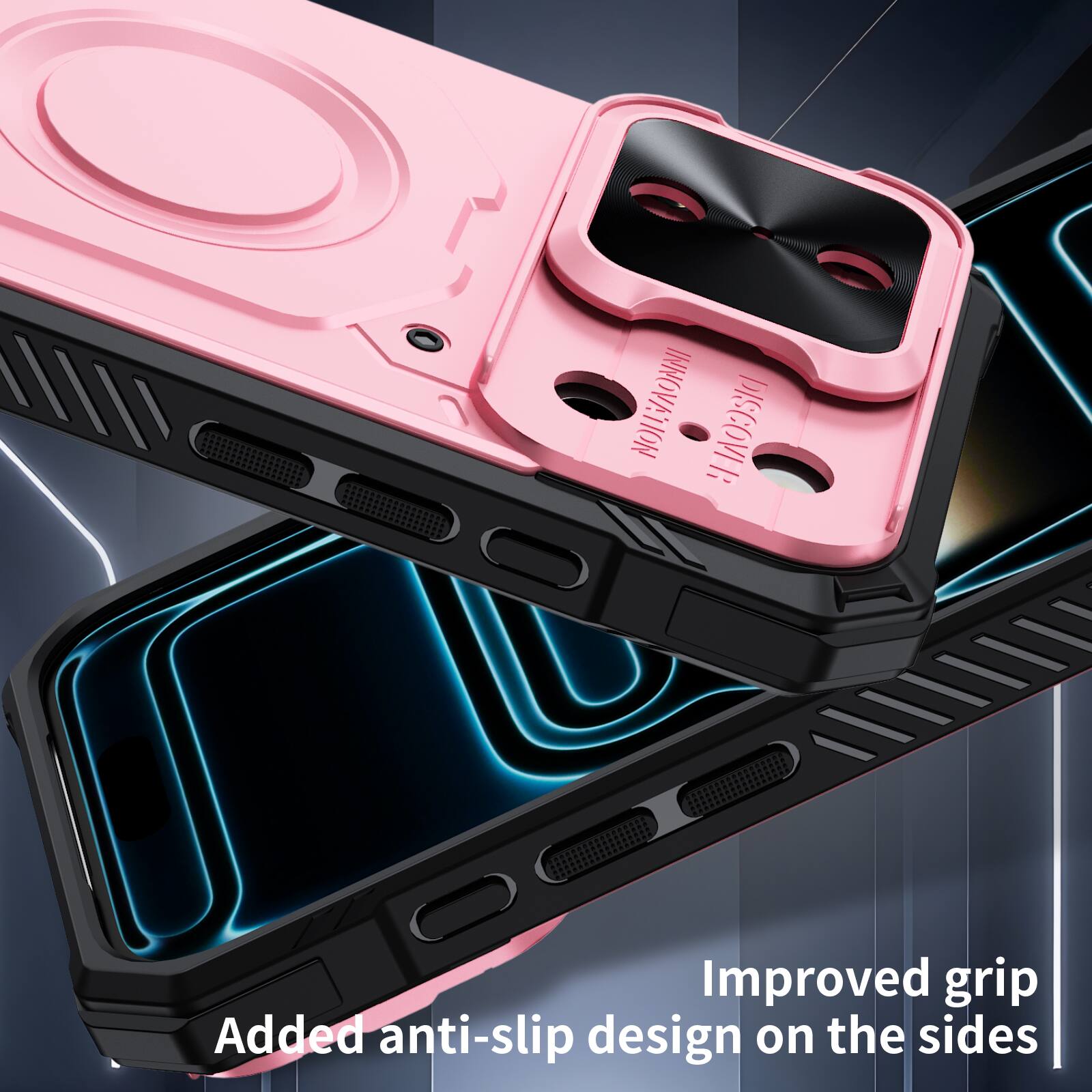 INNOVATION DISCOVER

Improved grip
Added anti-slip design on the sides