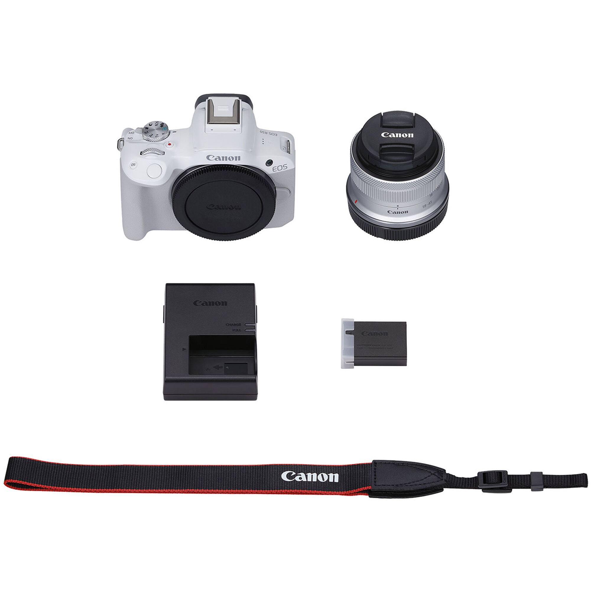 Canon EOS  
Canon Lens  
Canon Battery Charger  
Canon Battery  
Canon Strap