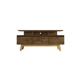 Manhattan Comfort - Yonkers Mid-Century Modern 63" TV Stand - Rustic Brown
