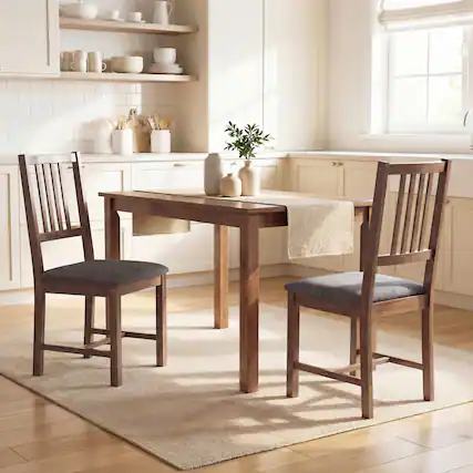 Front. Homcom - of 2 Dining Chairs - Gray.