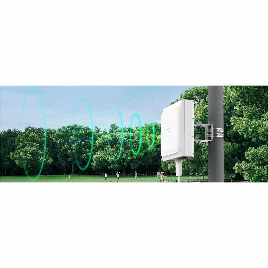 Alt View 3. TP-Link - TP-Link EAP650 D30-Outdoor Dual Band Wi-Fi 6 IEEE 802.11 a/b/g/n/ac/ax/k/v/r 3 Gbit/s Wireless Access Point - Unknown.