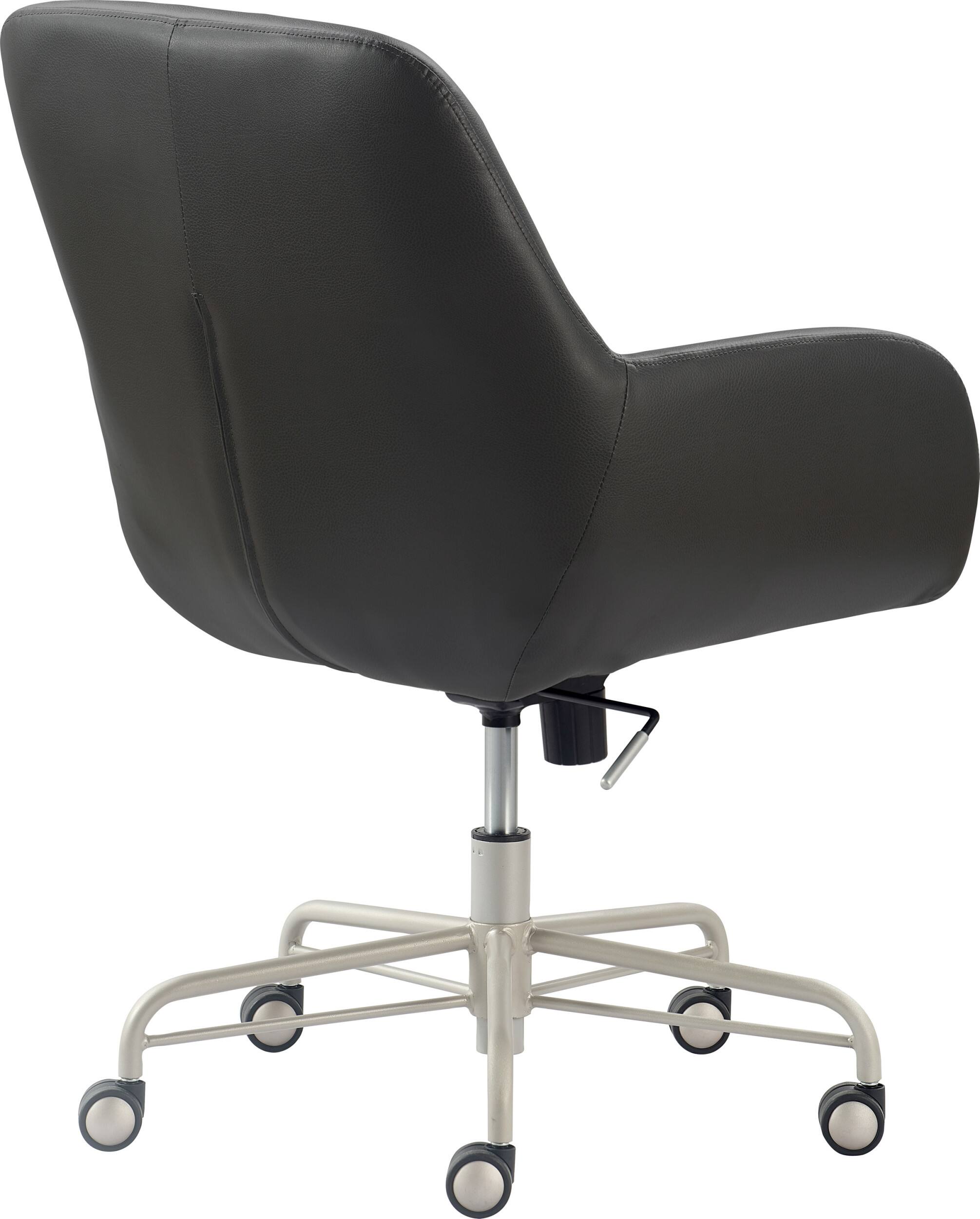 Alt View 16. Finch - Forester Modern Bonded Leather Office Chair - Gray/Charcoal.