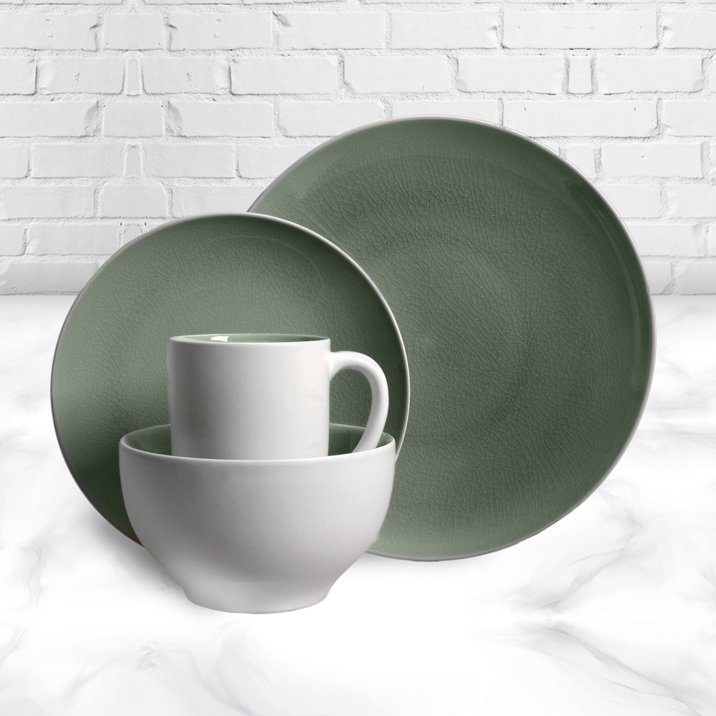 Alt View 1. Gibson - Gibson Elite Serenity 16-Piece Dinnerware Set, Grey - Gray.