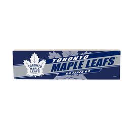 Evergreen Enterprises - Toronto Maple Leafs 5" x 18" Shadow Logo Wood Mantle Sign - Multicolor