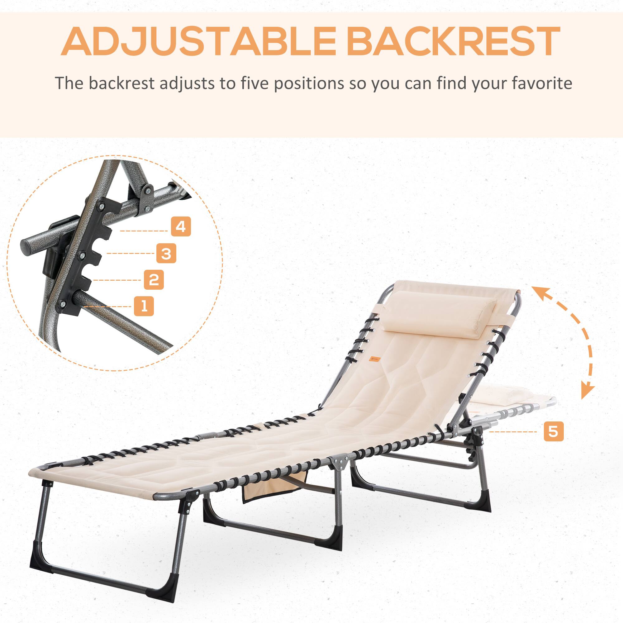 ADJUSTABLE BACKREST
The backrest adjusts to five positions so you can find your favorite
4 3 2 1 5