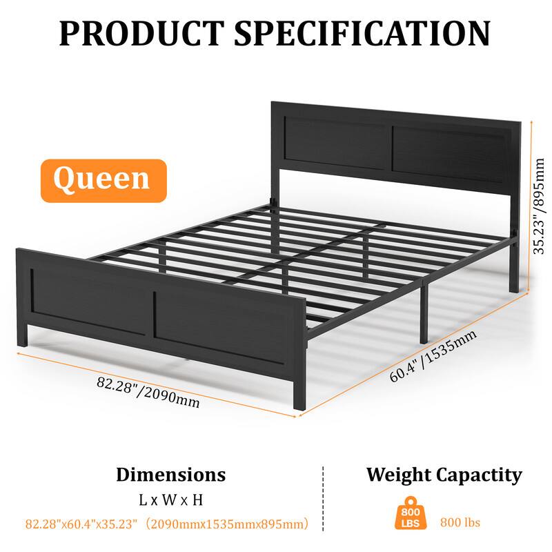 **PRODUCT SPECIFICATION**

**Queen**

**Dimensions**  
L x W x H  
82.28" x 60.4" x 35.23" (2090mm x 1535mm x 895mm)

**Weight Capacity**  
800 lbs