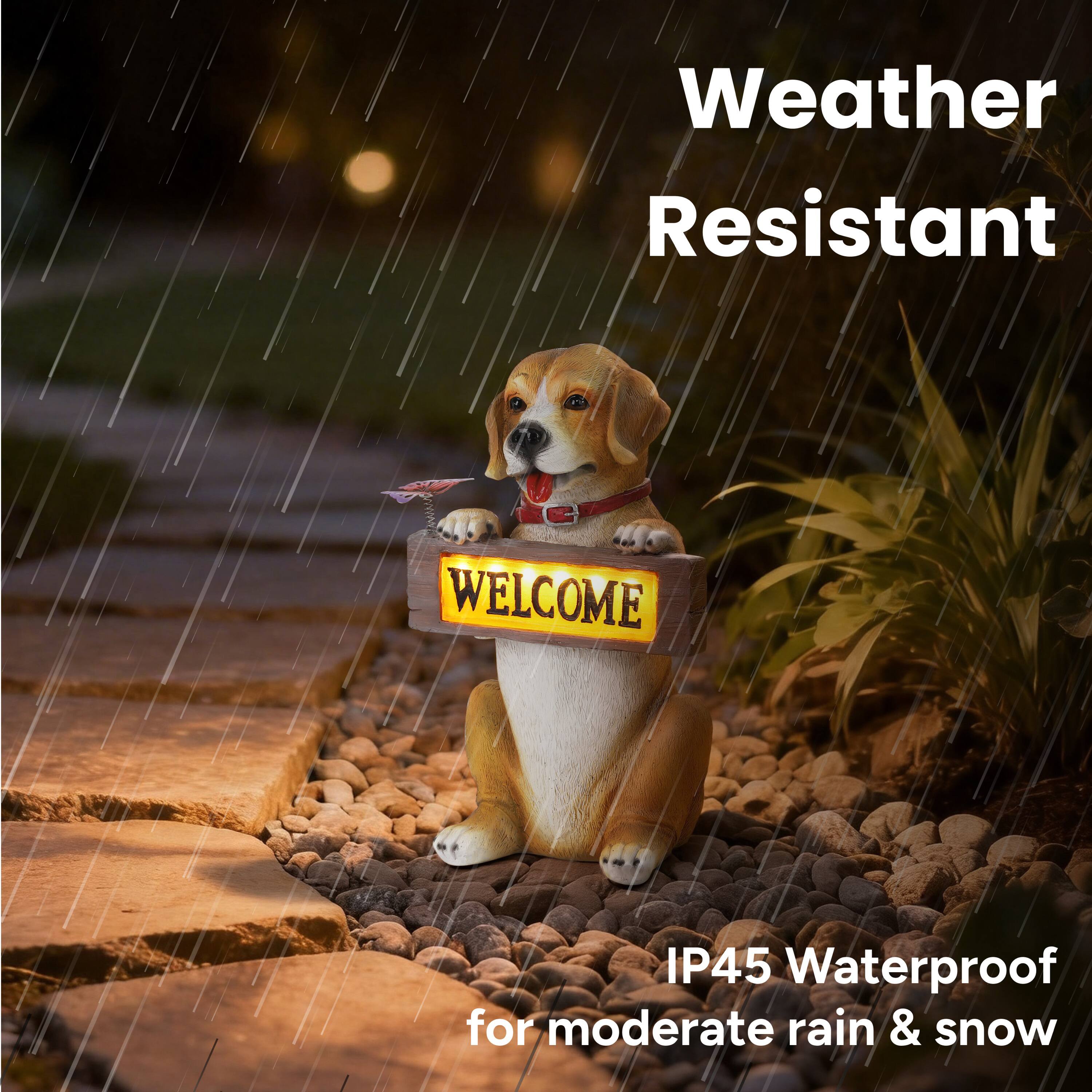 Weather Resistant  
IP45 Waterproof for moderate rain & snow