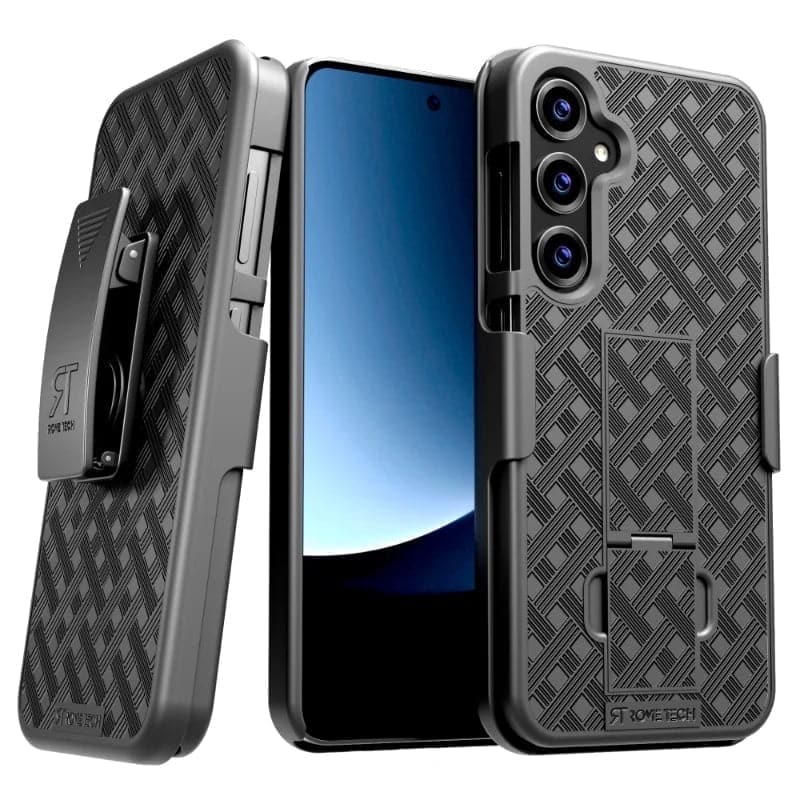 RomeTech - Shell Holster Combo Case for Samsung Galaxy S25+ - Black