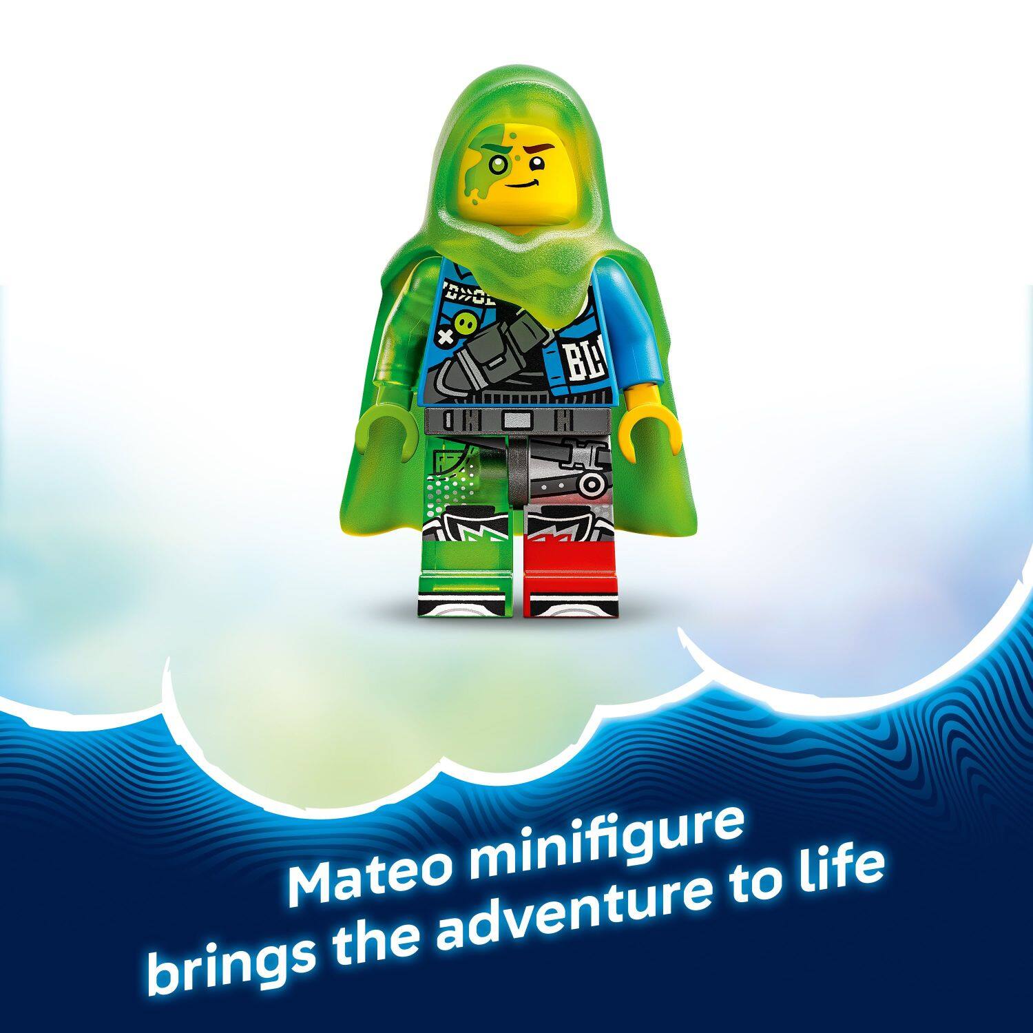 Mateo minifigure brings the adventure to life