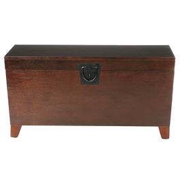 Hivvago - Contemporary Lift Top Coffee Table Storage Trunk - Espresso Finish