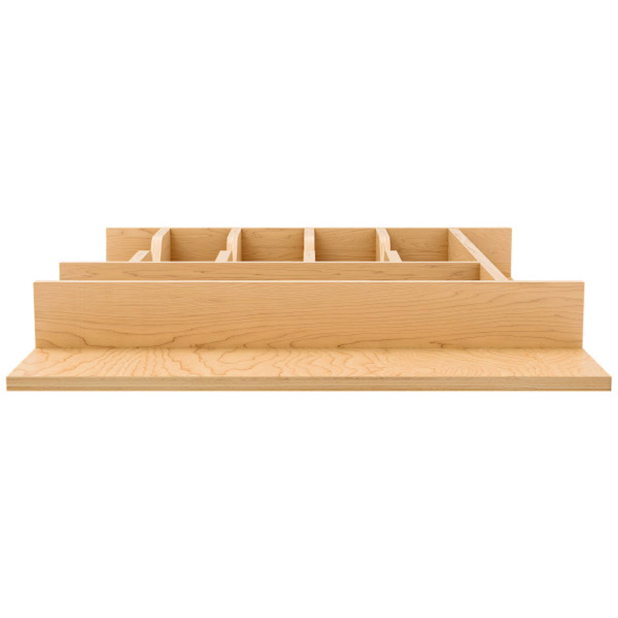 Alt View 4. Rev-A-Shelf - Rev-A-Shelf Natural Maple Right Size Utensil Drawer Insert, 16-1/4" x 19-1/2" - Light Brown.