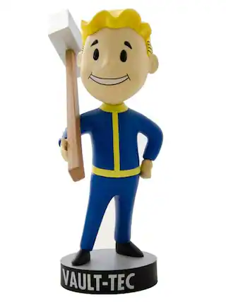 Front. Fallout - Gaming Heads Fallout 4 Vault Boy 111 Series 1 Melee Weapons Bobble Head.