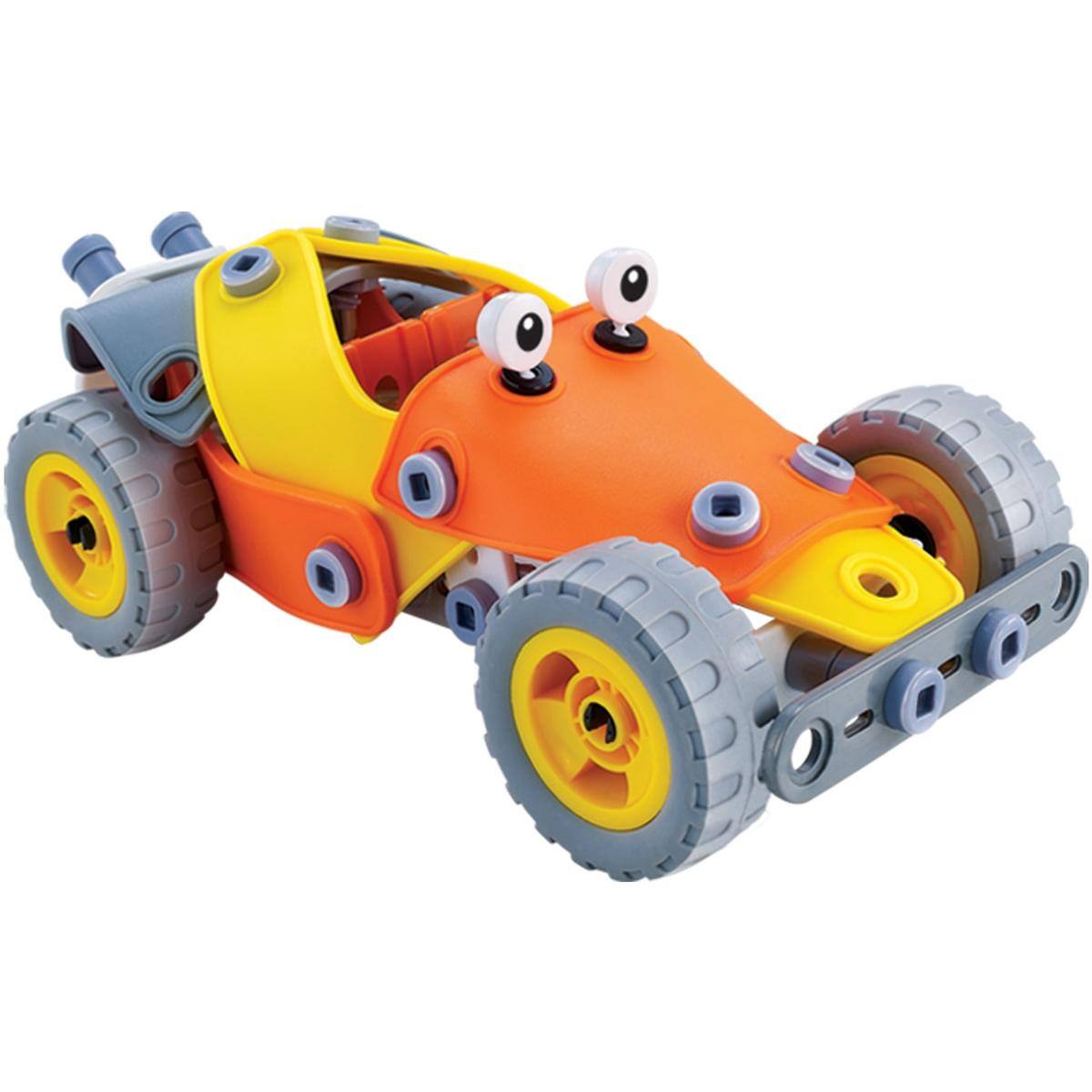 Alt View 2. JuzToys - STEM Toys Building Toys For Kids, 148pcs (5 Model) Take Apart Toy, Helicopter, Van, Bulldozer, Racing Car, Motorboat - Multi.