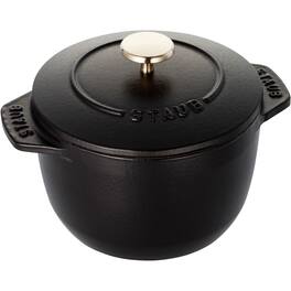 Staub - Cast Iron 0.75-qt Petite French Oven - Matte Black