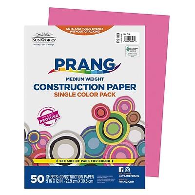 Sure, here is the corrected and grouped text from the image:

---

**Sunworks**  
Cuts and folds evenly without cracking

**PRANG**  
Medium Weight Construction Paper  
Single Color Pack

**Promise**  
See side of pack for color

50 Sheets - Construction Paper  
9 in x 12 in - 22.9 cm x 30.5 cm

**We Are Prang**  
@WeArePrang  
Prang.com

---

**Note:**  
- The text "03 P9103 NE Prs" appears to be a product code or reference number and is not part of the main description.
- The text "PROMISE" is part of the branding and should be capitalized as shown.