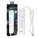 Alt View 17. Geeni - 4 Outlet/2USB 460 Joules Surge Protector Strip - White.