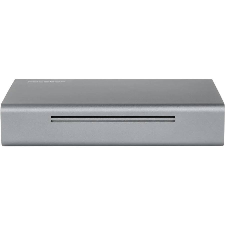 Alt View 2. Rocstor - Rocstor Rocpro D90 10 TB Desktop Rugged Hard Drive - 3.5" External - SATA (SATA/600) - Aluminum Gray - MAC Device.