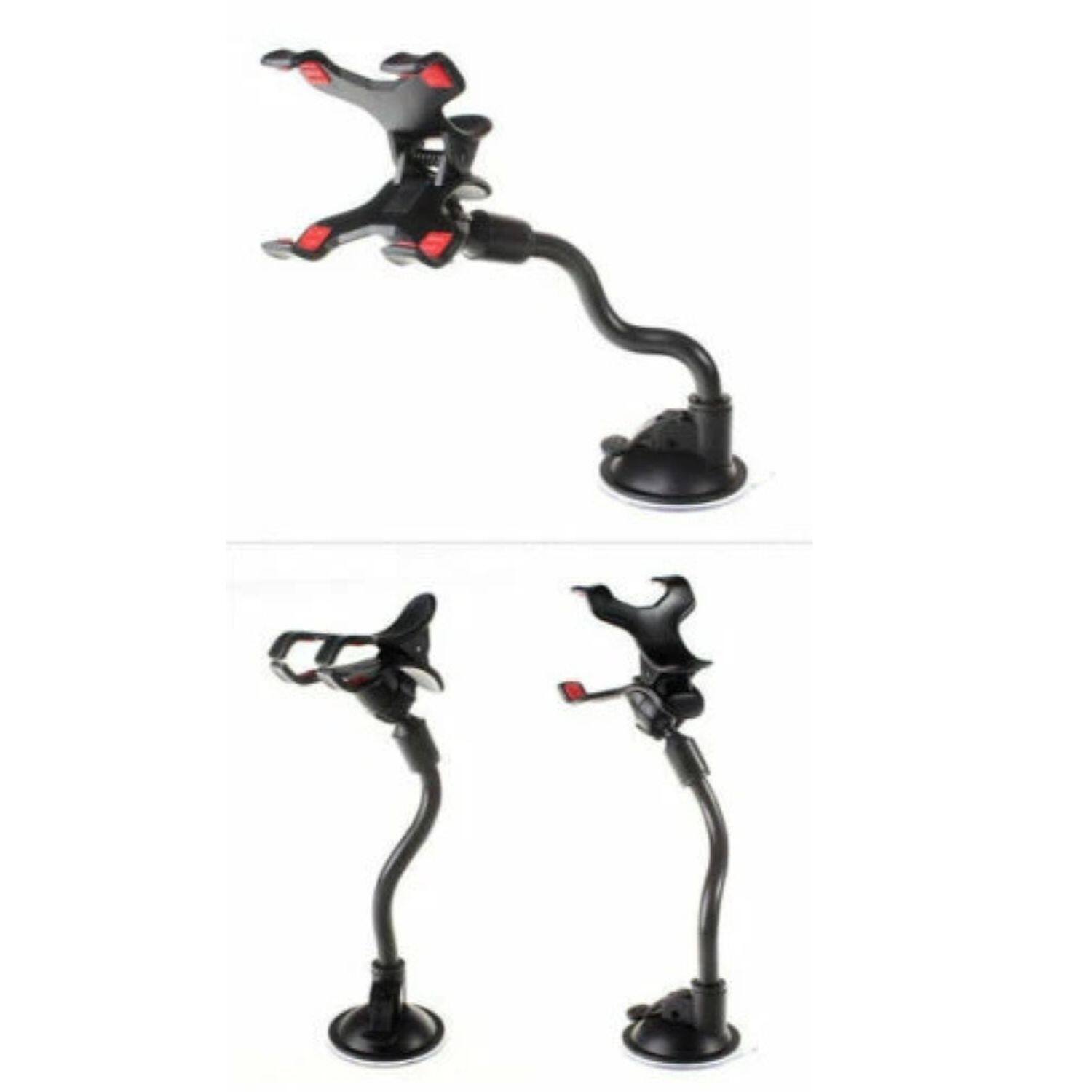 Left. Home Collection - Car Windshield Suction Cup Mount Holder – Adjustable Mobile Cell Phone Cradle Stand for GPS and Smartphones - Black.