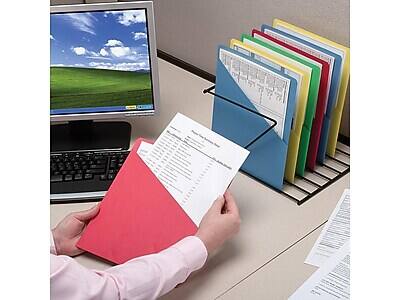 Alt View 2. Smead - Organized Up Slash File Jackets, Letter Size, Assorted, 25/Pack - Assorted Colors.