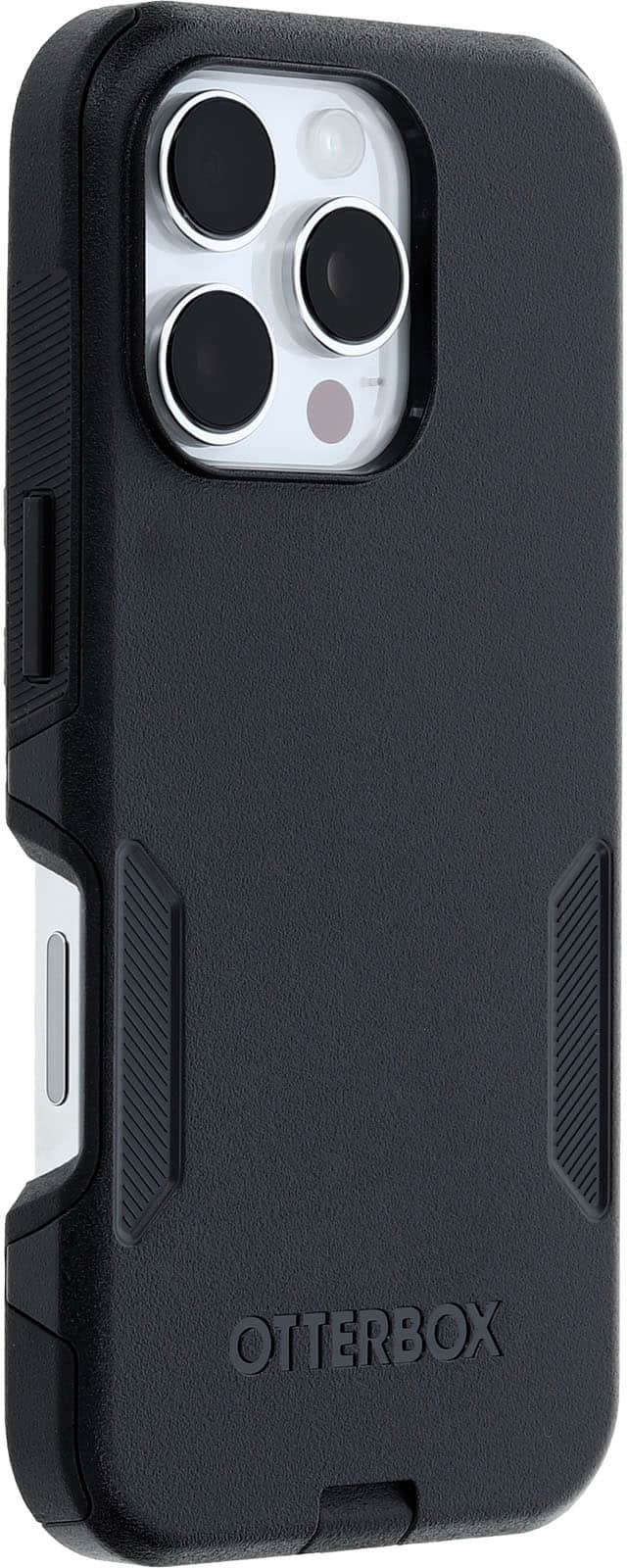 Angle. OtterBox - Commuter Series Hard Shell for MagSafe for Apple iPhone 16 Pro - Black.