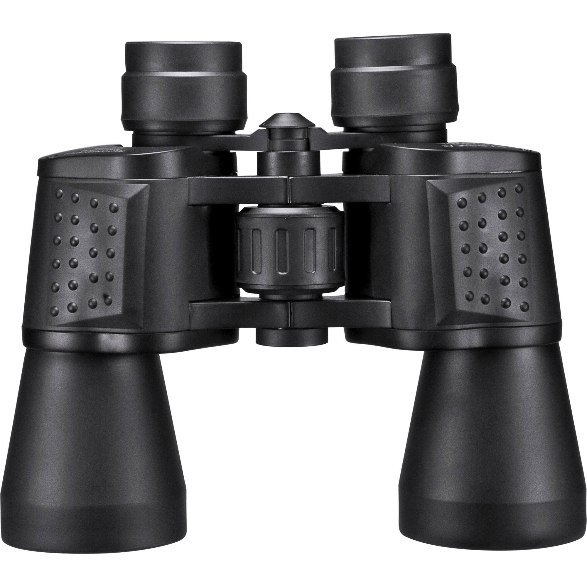 Left. Barska - X-Trail 12x50 Wide Angle Porro Binoculars for Birding, Hiking, Sports, Events, Theater - Black.