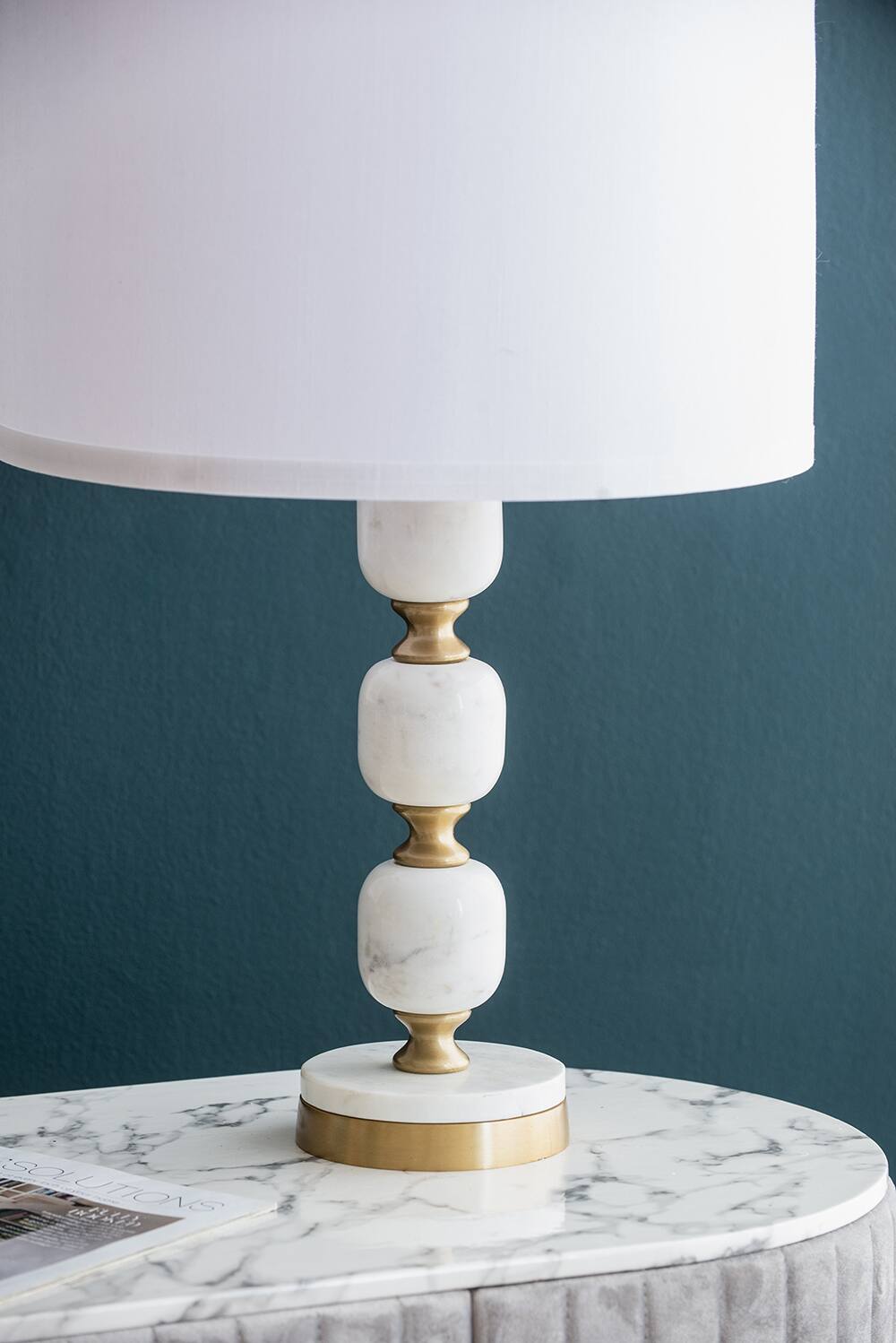 Alt View 5. Dexmalle - Dexmalle-Marble Table Lamp-White.