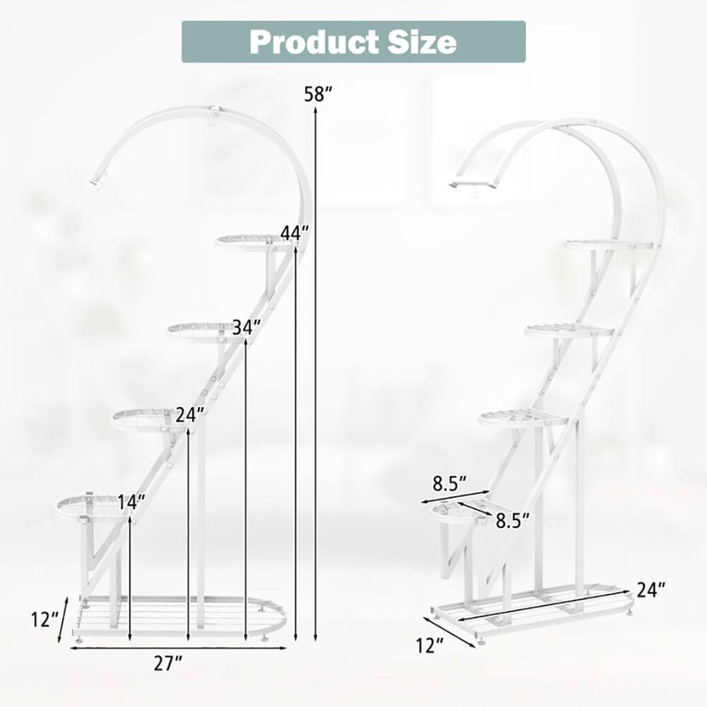 Product Size: 58" x 44" x 34" x 24" x 14" x 8.5" x 8.5" x 12" x 27" x 12" x 24"