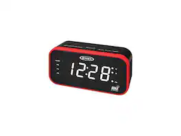 Jensen - JEP-150 Am/Fm Weather Band Clock Radio With Weather Alert - Black
