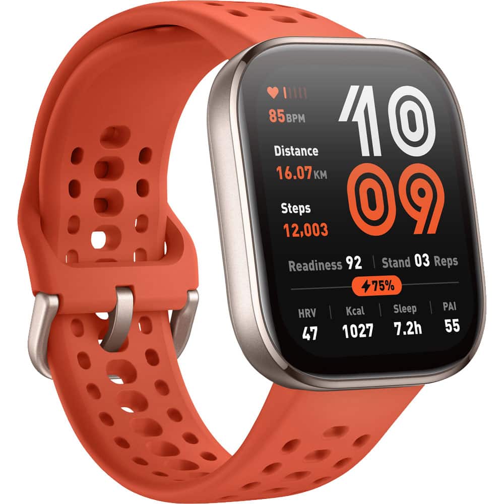 Amazfit - Bip 6 Smartwatch – Red - Red - (2025)