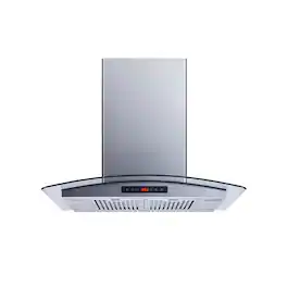 Winflo - 30 inches - Convertible - Island Range Hood - Stainless Steel