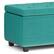 Alt View 13. Simpli Home - Hamilton Storage Ottoman - Aqua Blue.