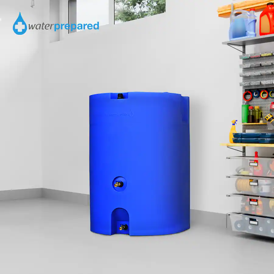 WaterPrepared 160 Gal Stackable Design Utility Water Tank w/ Large Cap ...