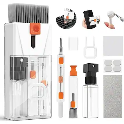 Front. Schertz - Professional Laptop & Electronics Cleaning Kit – Keyboard Cleaner for MacBook, iPhone, Camera, and PC – Includes Retract - white.