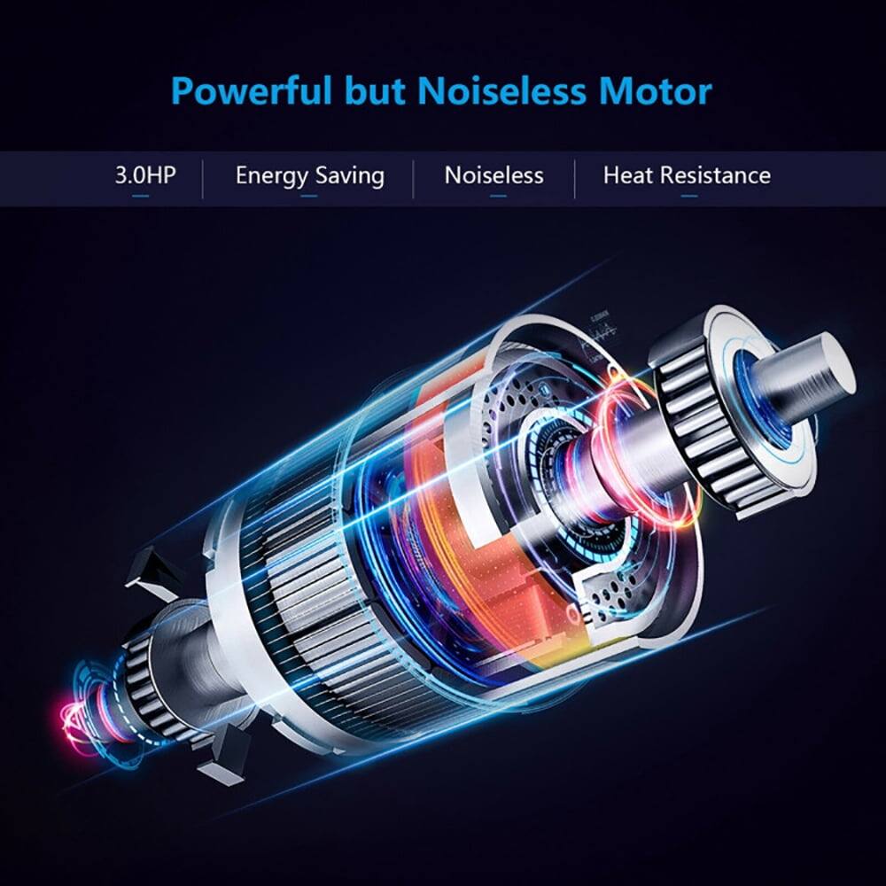 Powerful but Noiseless Motor

3.0HP  
Energy Saving  
Noiseless  
Heat Resistance