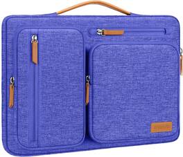 mosiso - 360 Protective Laptop Handbag Sleeve 13-13.3 inch for MacBook Air/Pro 13 / Pro 14 HP Dell Acer ASUS - Royal Blue