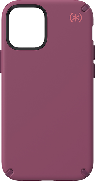 Front. Speck - Speck Presidio2 Pro Dark Purple Case - iPhone 12 mini - Dark Purple.