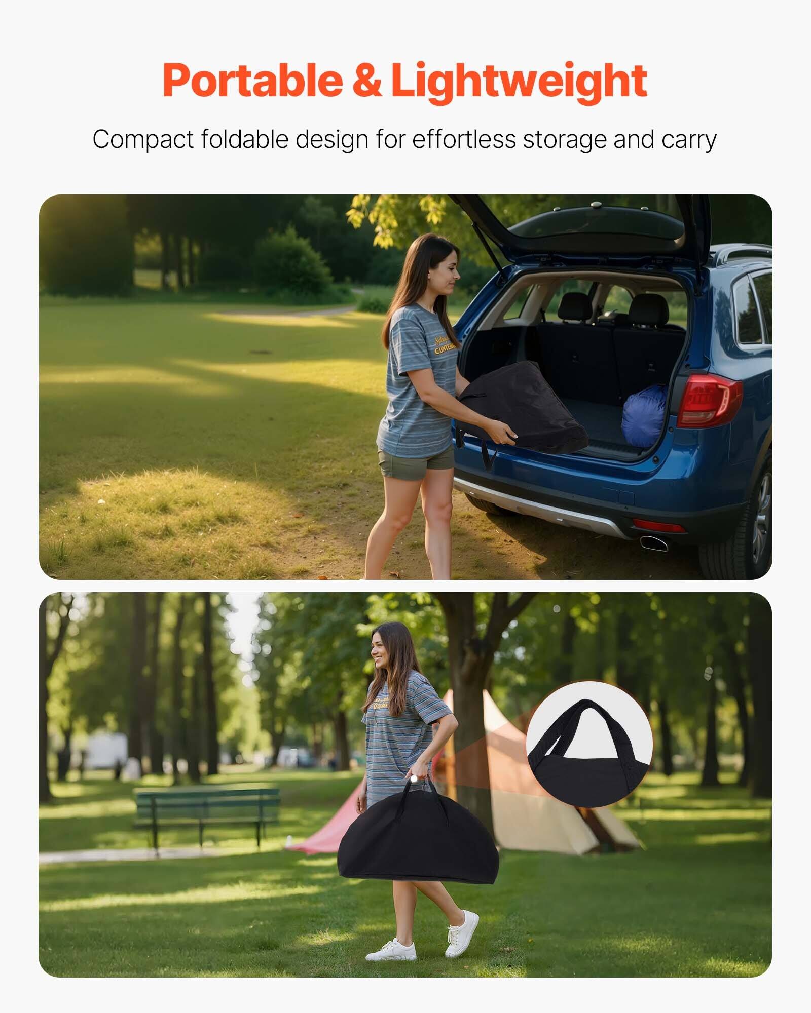 Portable & Lightweight  
Compact foldable design for effortless storage and carry