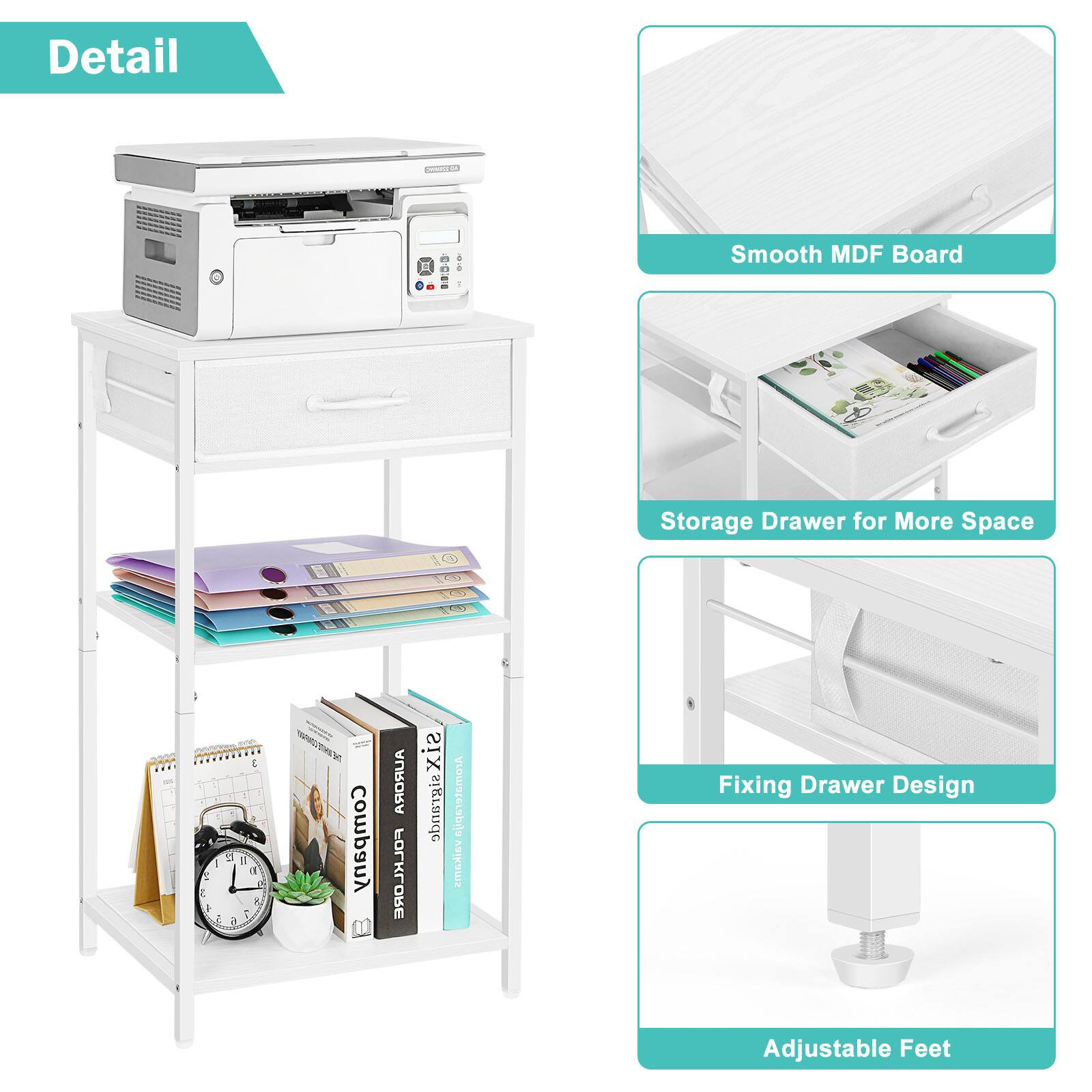Detail

Smooth MDF Board

Storage Drawer for More Space

Fixing Drawer Design

Adjustable Feet