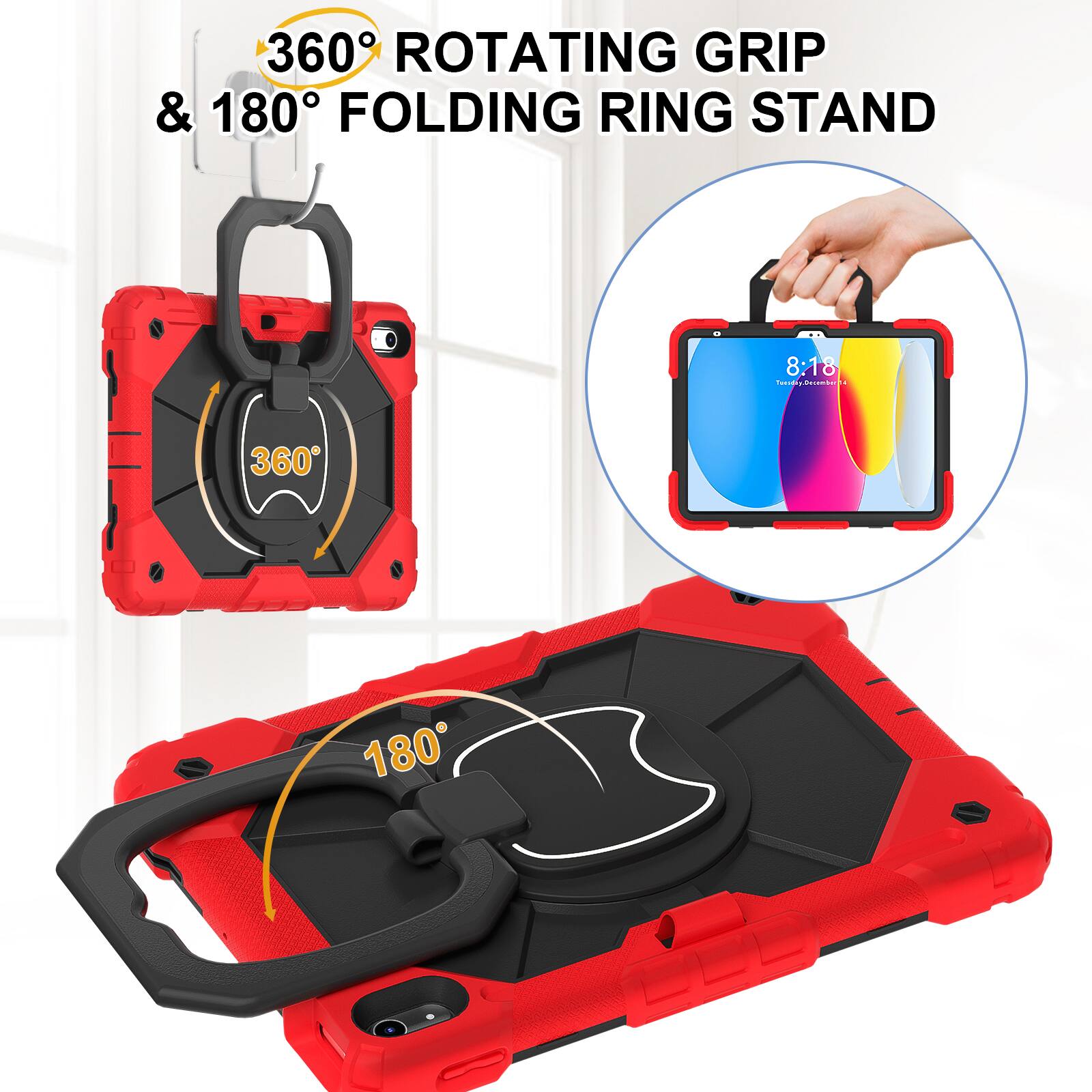 360° ROTATING GRIP & 180° FOLDING RING STAND

8:18 Tuesday, December 4