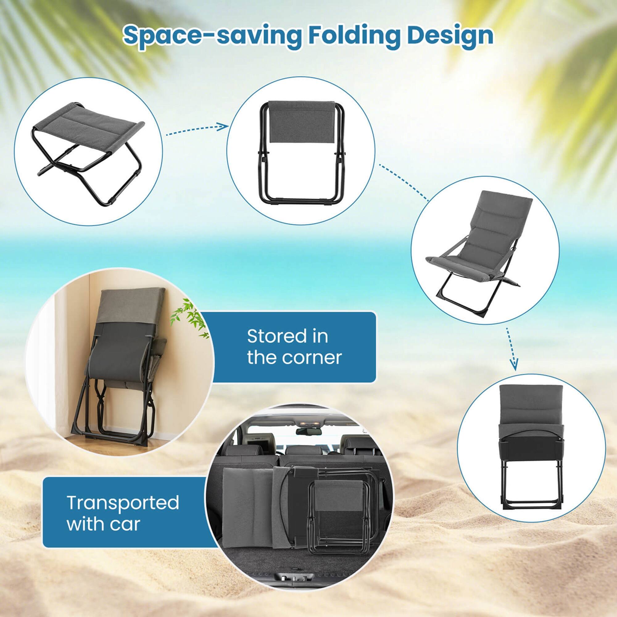 Space-saving Folding Design: Stored in the corner and transported with a car.