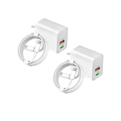 Front. Qixxronics - 2Pack 35W Type-C Fast Charger 3FT USBC Cable for Google Pixel 10/10A/10 Pro/9/9 Pro Pixel 8/8a/7/7a Pixel 6/6a/6 Pro/5 - White.