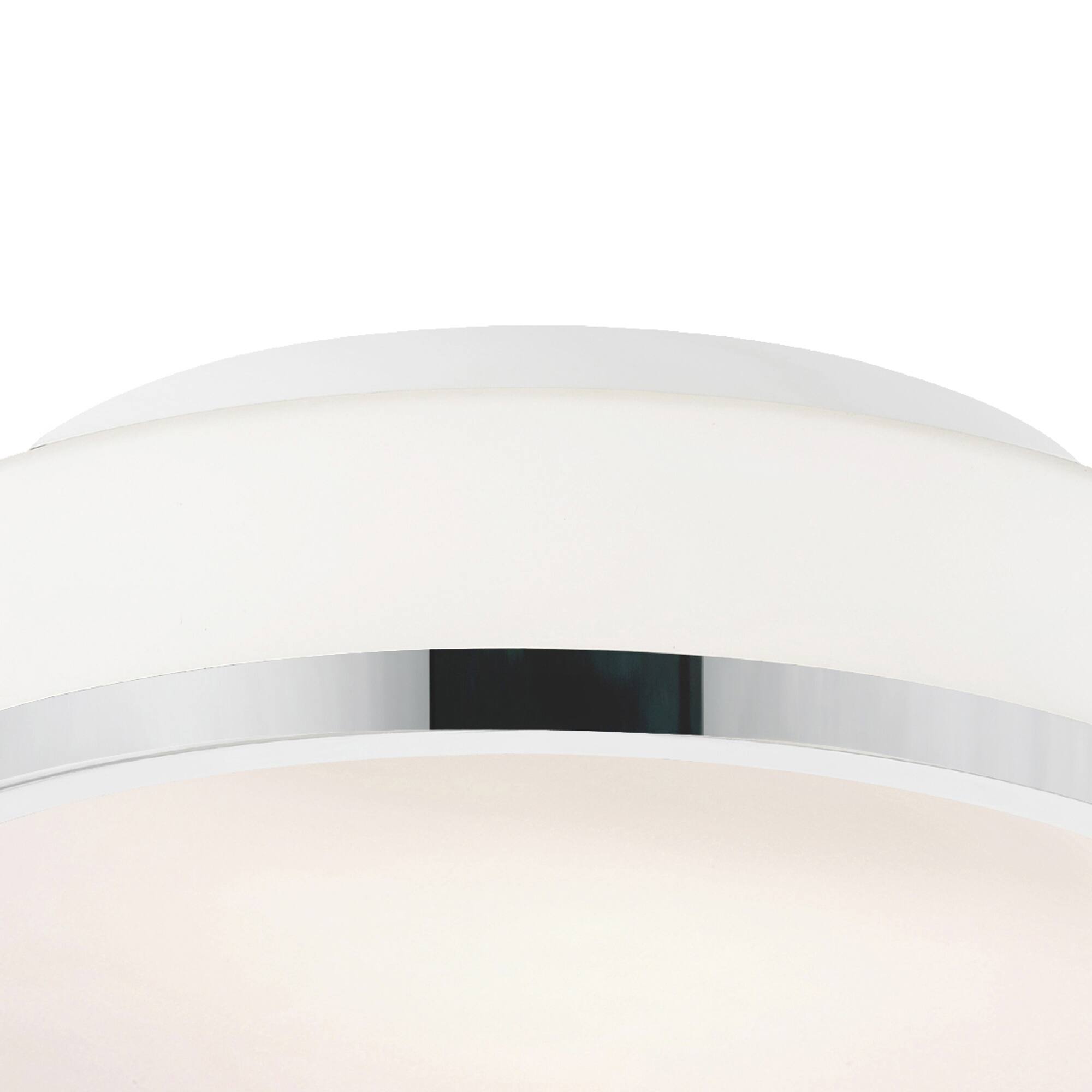 Alt View 1. CWI Lighting - Frosted 2 Light Drum Shade Flush Mount With Satin Nickel Finish - Satin Nickel.