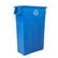 Alt View 5. United Solutions - United Solutions 4 Pack Highboy Recycling Bin, Slim Trash Can, 23 Gallon, Blue - Blue.
